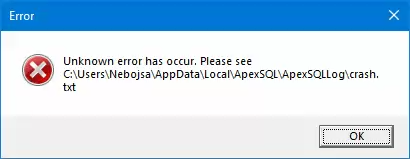 advance javascript: understand undefined in javascript... The ‘Unknown error has occurred. Please see %AppData%\Local\ApexSQL ...